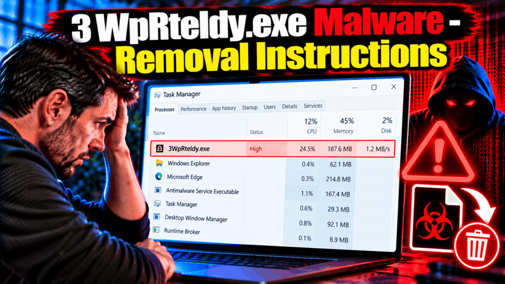 3WpRteldy.exe Process Virus - Removal Guide