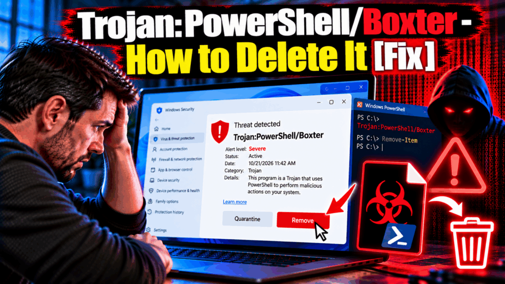 Trojan:PowerShell/Boxter - How to Delete It