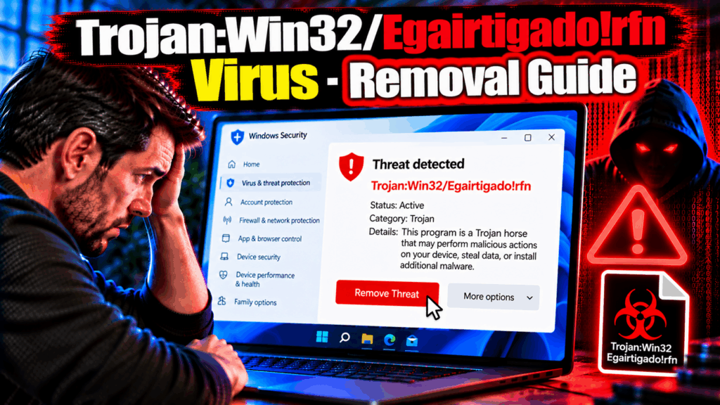 Trojan:Win32/Egairtigado!rfn Virus - Removal Guide