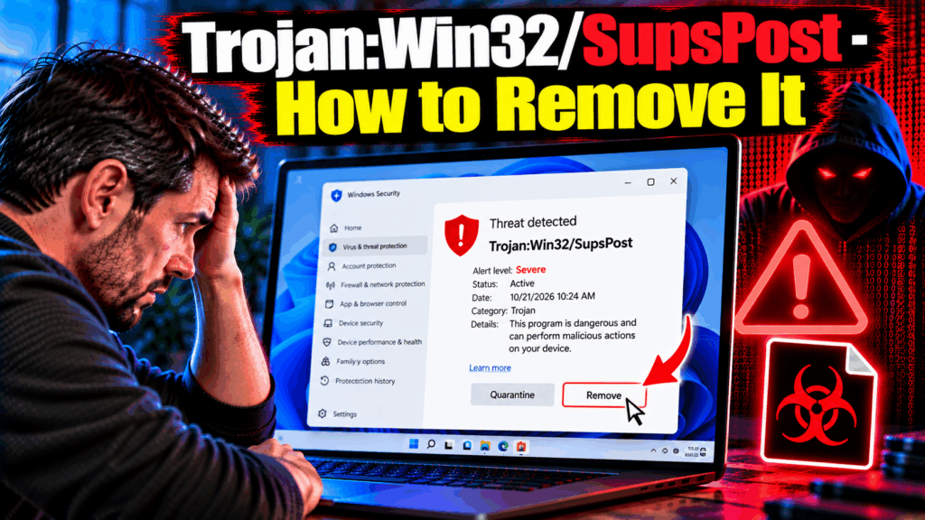 Trojan:Win32/SupsPost - How to Remove It